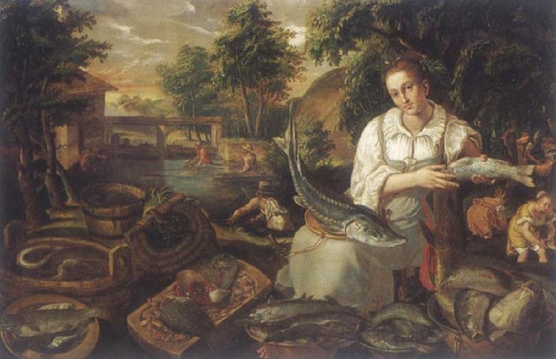 CAMPI, Vincenzo The Fischverkauferin oil painting picture